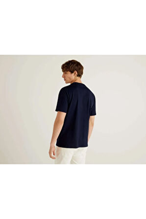 United Colors of Benetton Erkek Lacivert Tişört Model Kodu: 124P3MI5J1AF7