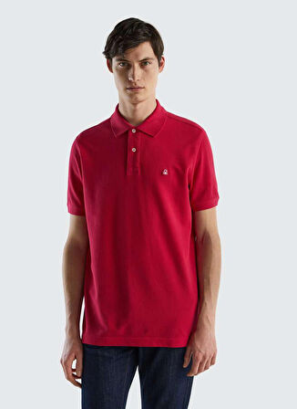 Benetton Polo Yaka Bordo Erkek T-Shirt 123P3089J3179