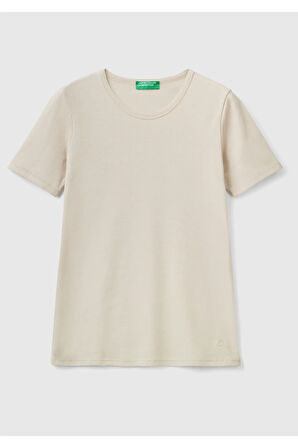 United Colors Of Benetton Kadın / Kız Gri Tişört (Model Kodu: 124P3Ga2E16A0 )