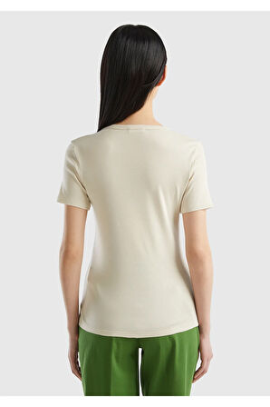 United Colors Of Benetton Kadın / Kız Gri Tişört (Model Kodu: 124P3Ga2E16A0 )