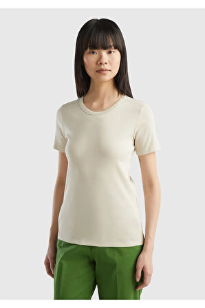 United Colors Of Benetton Kadın / Kız Gri Tişört (Model Kodu: 124P3Ga2E16A0 )