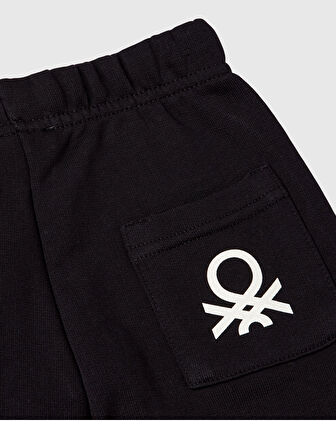 Benetton Erkek Çocuk Şort 1-6 Yaş Siyah