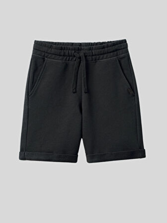 Benetton Erkek Çocuk Şort 6-14 Yaş Siyah