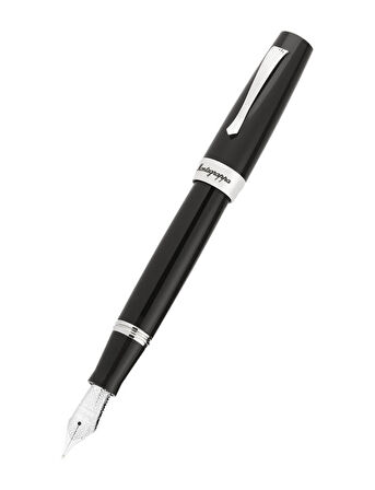 Montegrappa Elmo 02 Debonair Simplicity Siyah Dolma Kalem - F Uç ISE2R2AC