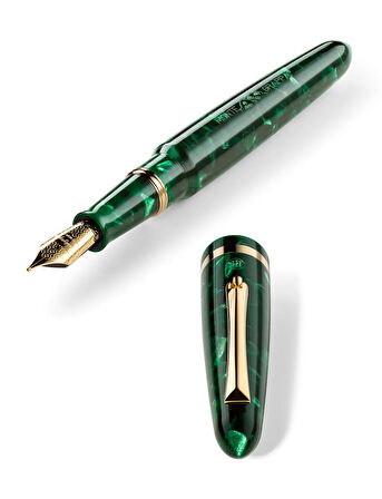 Montegrappa Venetia Local Hero Yeşil Dolma Kalem - F Uç ISVEN2AG