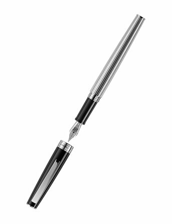 Montegrappa Armonia Greatness Starts Small Duetto Siyah Dolma Kalem - F Uç ISA1M2AC