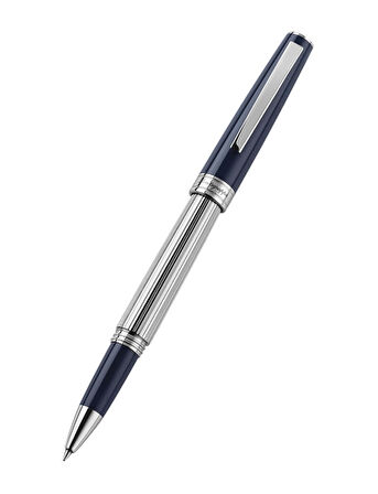 Montegrappa Armonia Greatness Starts Small Duetto Lacivert Roller Kalem ISA1MRAD
