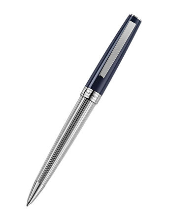 Montegrappa Armonia Greatness Starts Small Duetto Lacivert Tükenmez Kalem ISA1MBAD