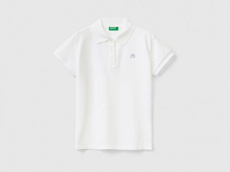 United Colors of Benetton 3WG9C300O Polo Yaka Kız Çocuk T-shirt