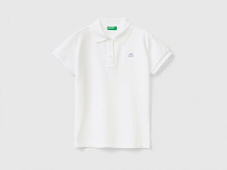 United Colors of Benetton 3WG9C300O Polo Yaka Kız Çocuk T-shirt