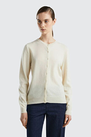 United Colors Of Benetton Kadın / Kız Krem Hırka (Model Kodu: 124A1002D5485 )