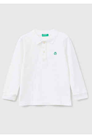 United Colors Of Benetton Erkek Beyaz Polo Yaka Tişört (Model Kodu: 223A3089G3009 )