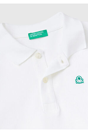United Colors Of Benetton Erkek Beyaz Polo Yaka Tişört (Model Kodu: 223A3089G3009 )