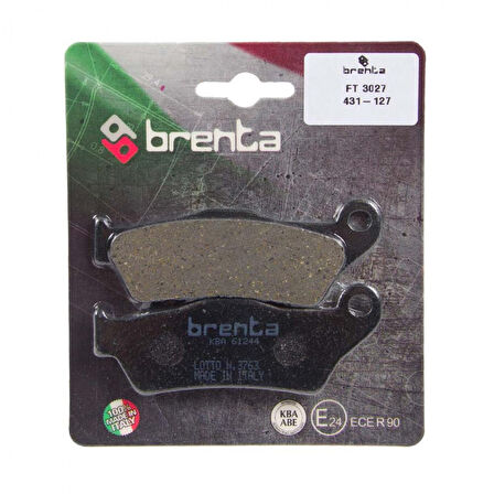 Brenta Organik Fren Balata Ft 3027 Ön Bajaj Pulsar Ns200 Domınar 400 Bmw F750 F800 17-18 Yzf-r125 08