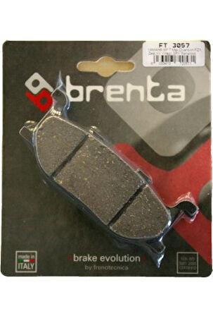 Brenta Organik Fren Balata Ft 3057 Ön Honda Cbx250s Yamaha Yp400 Majesty, Xv535 Virago Xvs650 Dragst