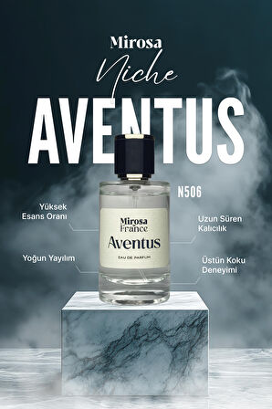 Mirosa de France Aventus Niche Collection Yüksek Kalıcı Erkek Parfum EDP Premium Kutu 50ml N506