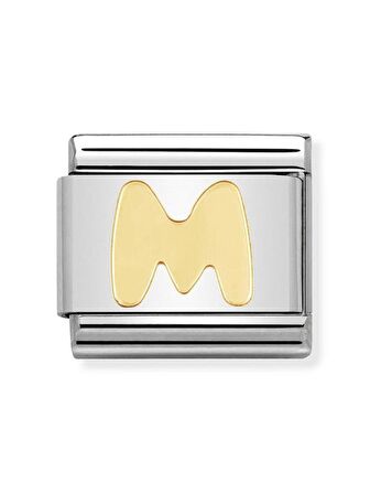 Composable Classic Dekoratif Link - Harfler - M harfi - (13 M) 18K Altın