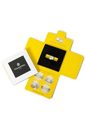 Composable Classic Symbols In Stainless Steel With 9k Rose Gold And Cz Daffodil