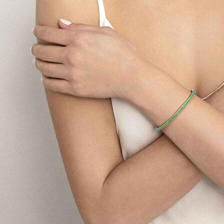 Lovelight - Bileklik - Yeşil yüzgeç, gümüş