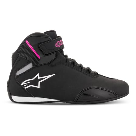 Alpinestars Stella Sektor Korumalı Kadın Motosiklet Botu Siyah  Fuşya
