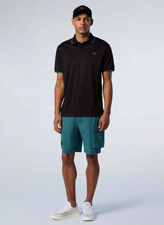 North Sails Siyah Erkek Regular Fit Logo Baskılı T-Shirt NS0000692482