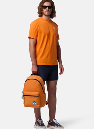 North Sails Turuncu Erkek Regular Fit Logo Baskılı T-Shirt NS0000692970