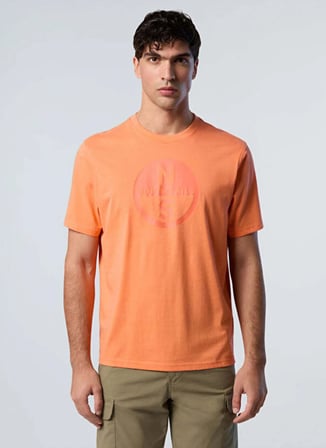 North Sails Turuncu Erkek Regular Fit Logo Baskılı T-Shirt NS0000692972