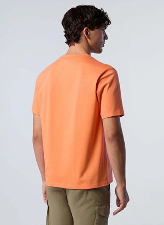 North Sails Turuncu Erkek Regular Fit Logo Baskılı T-Shirt NS0000692972