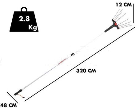 Castellari Vertigo Akülü Taraklı Zeytin Hasat Makinası 30 V