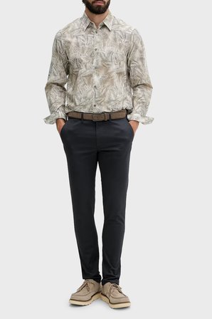 Armani Exchange Desenli Oversize Uzun Kollu Gömlek Erkek GÖMLEK XM002290 AF22716 F1146 KREM