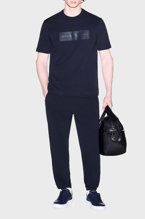 Armani Exchange Pamuklu Regular Fit Lastikli Paça Jogger Pantolon Erkek PANTOLON XM002353 AF21869 UB101 LACİVERT