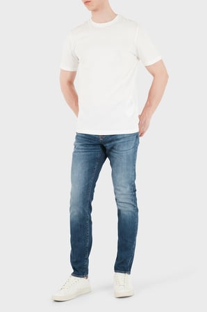 Armani Exchange Pamuklu Slim Fit Normal Bel Jeans Erkek KOT PANTOLON XM000070 AF25868 MB002 MAVİ