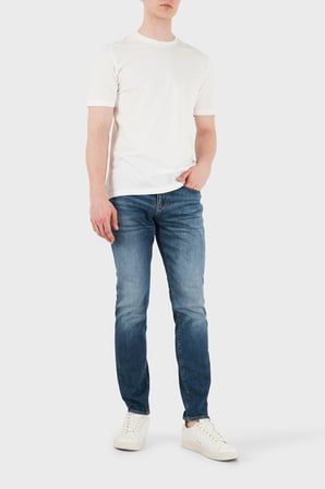 Armani Exchange Pamuklu Slim Fit Normal Bel Jeans Erkek KOT PANTOLON XM000070 AF25868 MB002 MAVİ
