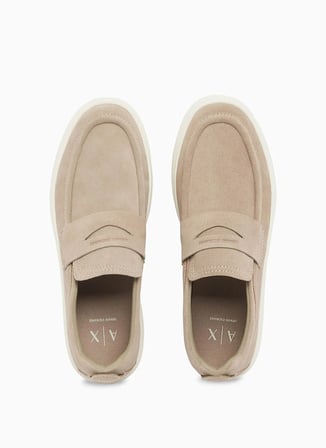 Armani Exchange Bej Erkek Deri Casual Ayakkabı XM002632