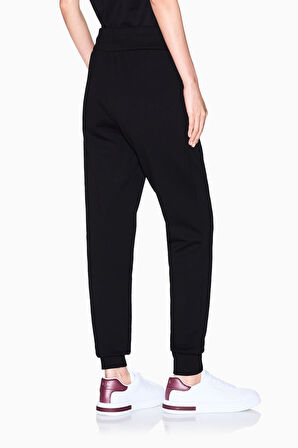 Kadın Regular Fit Baskı Logolu Jogger Eşofman Altı - Siyah | XS