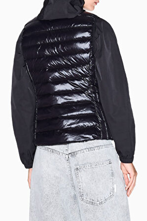 Kadın Slim Fit Kapitone Şişme Yelek - Siyah | S