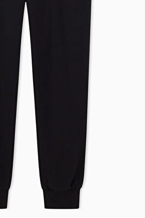 Kadın Regular Fit Logolu Jogger Eşofman Altı - Siyah | XS