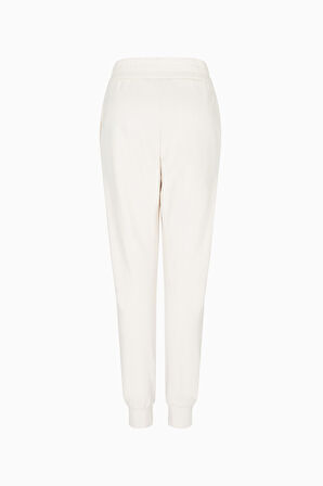 Kadın Regular Fit Logolu Jogger Eşofman Altı - Krem | XS