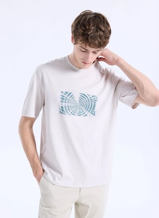 Armani Exchange Bisiklet Yaka Beyaz Erkek T-Shirt XM001469AF12308M1153 T-Shirt