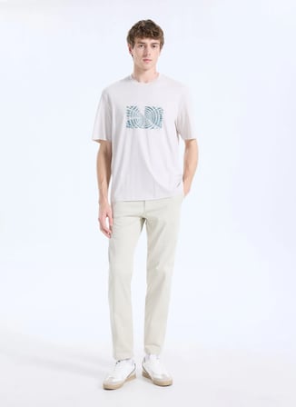 Armani Exchange Bisiklet Yaka Beyaz Erkek T-Shirt XM001469AF12308M1153 T-Shirt