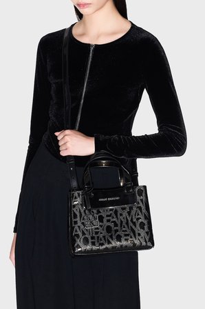 Armani Exchange Logolu Çıkarılabilir Askılı Çanta Kadın ÇANTA XW001576 AF17290 UC001 SİYAH