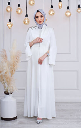 WHITE CORNER Abaya 2223 Ekru