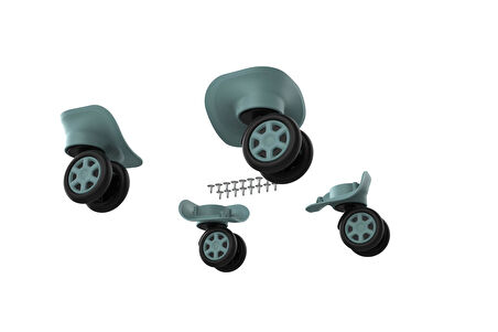 Keo-Plus ABS Valiz Tekerleği Çift Teker Turkuaz Renk