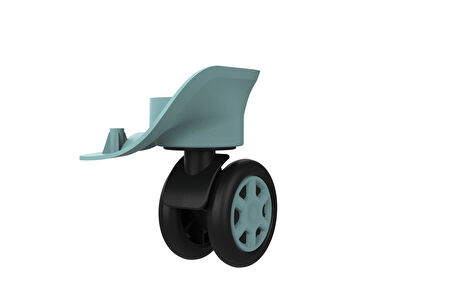 Keo-Plus ABS Valiz Tekerleği Çift Teker Turkuaz Renk