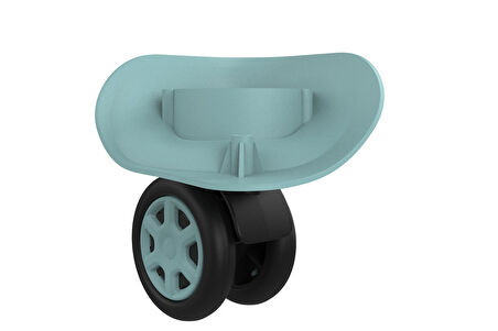 Keo-Plus ABS Valiz Tekerleği Çift Teker Turkuaz Renk