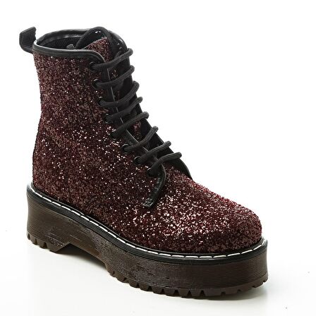 BORDO Kadın Bot 02Y8  FRAU COSMIC Combat boot WINE