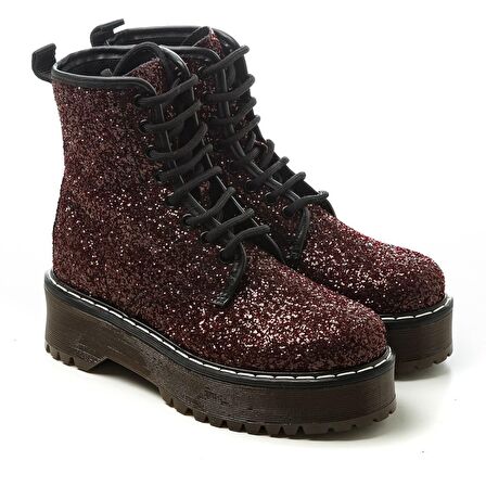 BORDO Kadın Bot 02Y8  FRAU COSMIC Combat boot WINE
