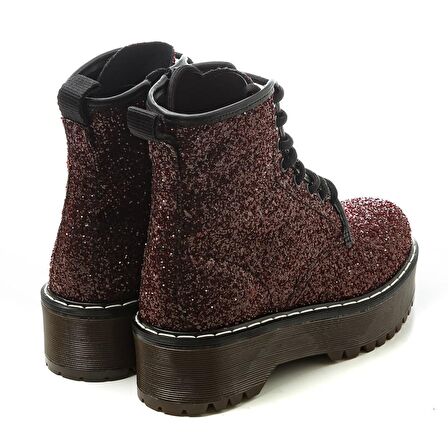 BORDO Kadın Bot 02Y8  FRAU COSMIC Combat boot WINE