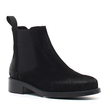 SİYAH Kadın Bot 98A3  FRAU BEATLES SUEDE BLACK