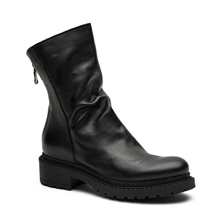 Kadın Bot 84L1 Frau CALF Biket Boot Nero